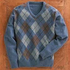 Sweater with argyles